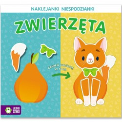 547109 KSIĄŻECZKA NAKLEJKI NIESPODZIANKI ZWIERZĘTA