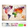 784100 DIAMENTOWA MOZAIKA 40x30 MAPA ŚWIATA