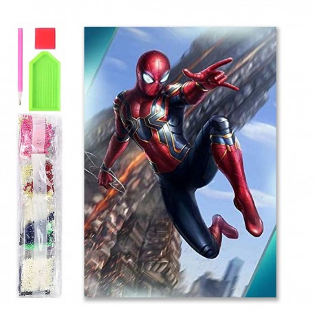 075987 HAFT DIAMENTOWY MOZAIKA 40x30 WILK ŚWIECI W CIEMNOŚCI