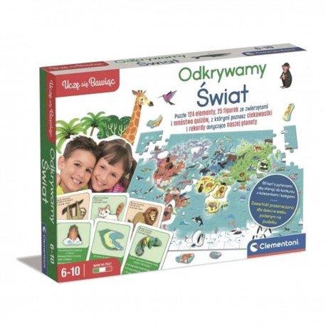 507795 CLEMENTONI ODKRYWAMY ŚWIAT UCZĘ SIĘ BAWIĄC