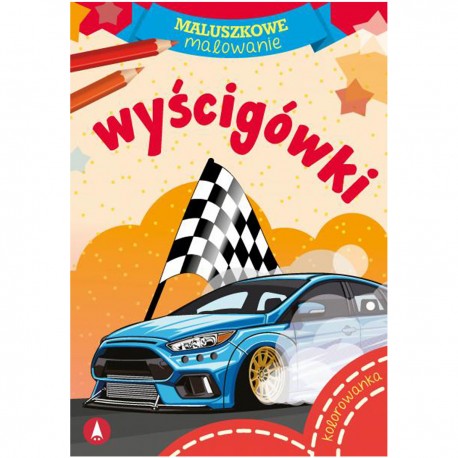 070019 S KSIĄŻECZKA MALUSZKOWE MALOWANIE WYŚCIGÓWKI