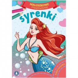 158294 S KSIĄŻECZKA MALUSZKOWE MALOWANIE SYRENKI