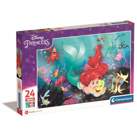 242436 CLEMENTONI PUZZLE 24 EL MAXI MAŁA SYRENKA SUPERCOLOR