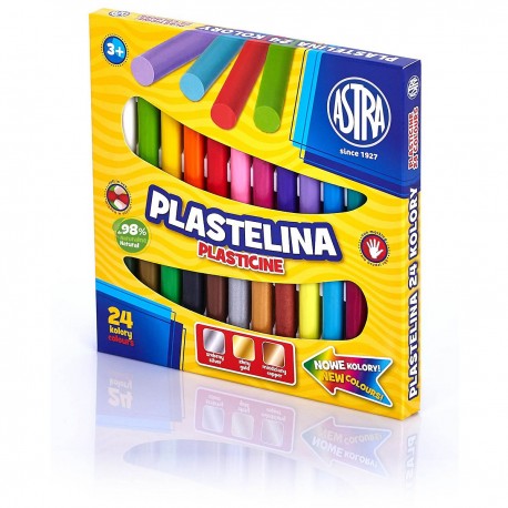 30651 ASTRA PLASTELINA 24 KOL