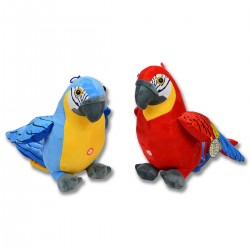 163868 SD PLUSZAK PLUSZOWA PAPUGA 2 KOLORY 31 CM