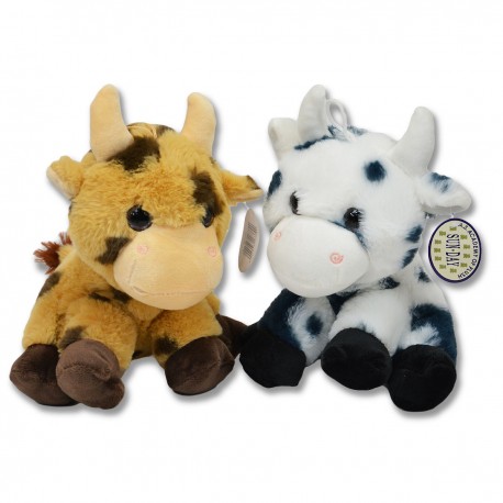 163790 SD PLUSZAK PLUSZOWA KROWA 2 KOLORY 20 CM