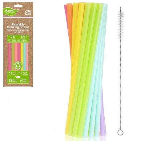 154047 PLASTIKOWE RURKI SŁOMKI DO PICIA GODAN