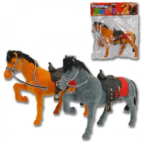 390585 KOŃ FLOKOWANY 2 KOLORY ZWIERZĘTA KONIE