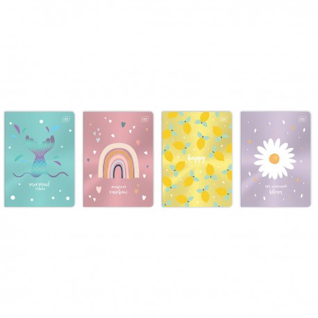 326744 ZESZYT W KRATKĘ A5 32 METALLIC