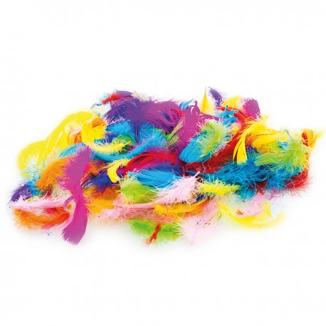 682789 PIÓRKA DEKORACYJNE MIX KOLORÓW 7 cm BREWIS