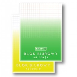 008687 BLOK BIUROWY W KRATKĘ A6 50 KARTEK