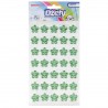 685629 DŻETY SAMOPRZYLEPNE ZIELONE KWIATKI 12 mm 35 szt. BREWIS