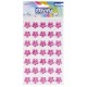 685636 DŻETY SAMOPRZYLEPNE RÓŻOWE KWIATKI 6 mm 35 szt. BREWIS