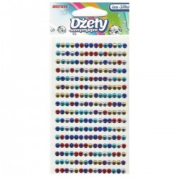 705070 DŻETY SAMOPRZYLEPNE MIX KOLORÓW 4 mm 240 szt. BREWIS