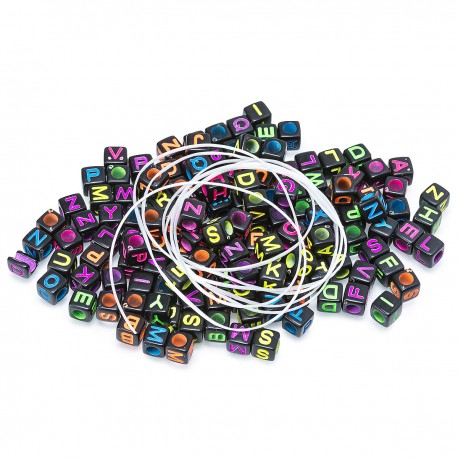 704806 KORALIKI DO NAWLEKANIA LITERKI CZARNE 5 mm BREWIS