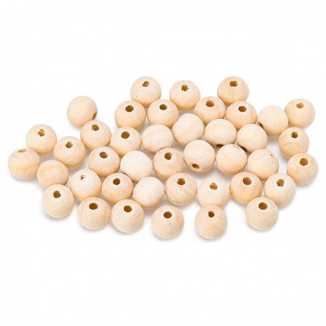 704721 KORALIKI DO NAWLEKANIA DREWNIANE 9/10 mm 42 szt. BREWIS
