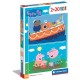 247974 CLEMENTONI PUZZLE 2X20 EL ŚWINKA PEPPA