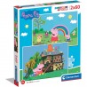 216222 CLEMENTONI PUZZLE 2x60 el. ŚWINKA PEPPA