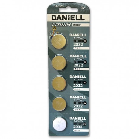 037232 BATERIA DANiELL SUPER CR2032 5 SZT