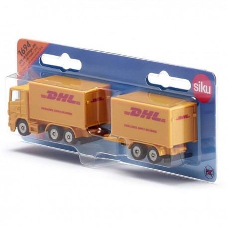 016945 SIKU SUPER CIĘŻARÓWKA Z PRZYCZEPĄ DHL