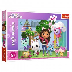 16464 TREFL PUZZLE 100 EL. KOCI DOMEK GABI
