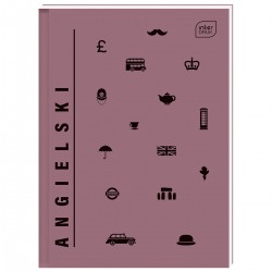 332370 BRULION ZESZYT W KRATKĘ A4 80 J.ANGIELSKI