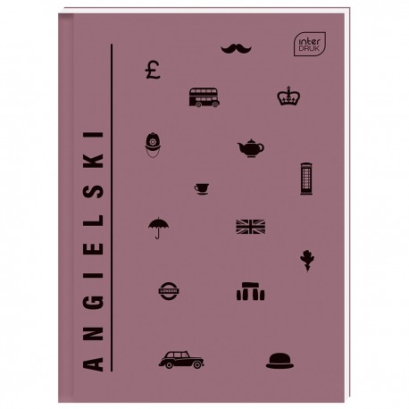 332370 BRULION ZESZYT W KRATKĘ A4 80 J.ANGIELSKI