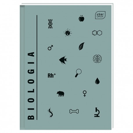 332387 BRULION ZESZYT W KRATKĘ A4 80 BIOLOGIA