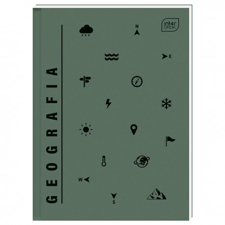 332417 BRULION ZESZYT W KRATKĘ A4 80 GEOGRAFIA