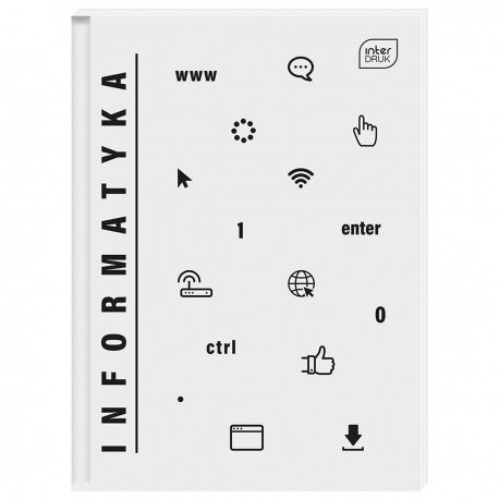 332431 BRULION ZESZYT W KRATKĘ A4 80 INFORMATYKA