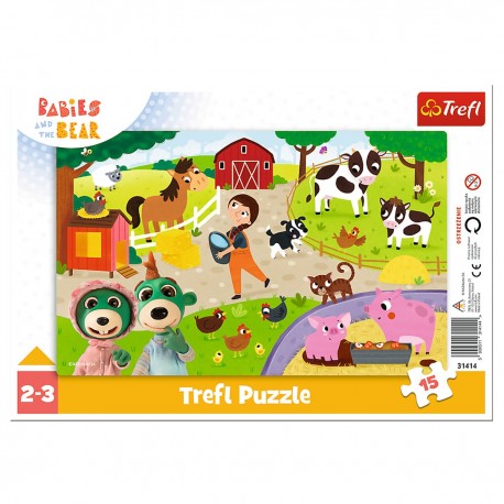 31414 TREFL PUZZLE RAMKOWE 15 UROCZĘ BOBASKI