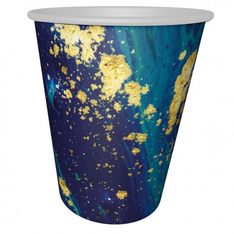 127218 KUBECZKI PAPIEROWE MIDNIGHT 240 ml 6 szt. GODAN