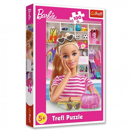 16458 TREFL PUZZLE 100 EL. POZNAJ BARBIE