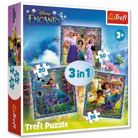 34866 TREFL PUZZLE 3W1 ENCANTO