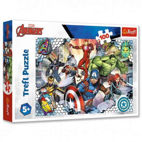 16454 TREFL PUZZLE 100 EL. SŁAWNI AVENGERS