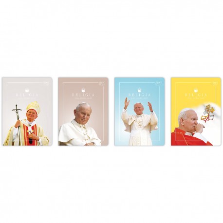 265456 ZESZYT W KRATKĘ A5 60 RELIGIA JPII FRANCISZEK