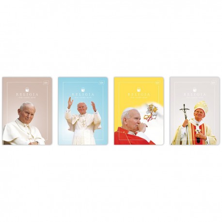 265418 ZESZYT W KRATKĘ A5 32 RELIGIA JPII FRANCISZEK