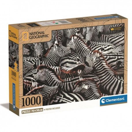 397297 CLEMENTONI PUZZLE 1000 el. ZEBRY NATIONAL GEOGRAPHIC