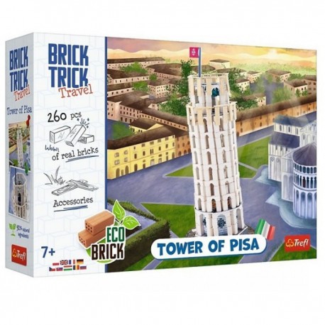 616101 TREFL BRICK TRICK KRZYWA WIEŻA W PIZIE TRAVEL