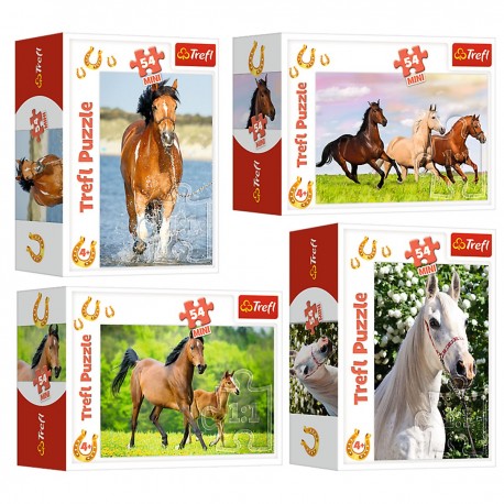 54193 TREFL PUZZLE MINI 54 EL. ŚWIAT KONI