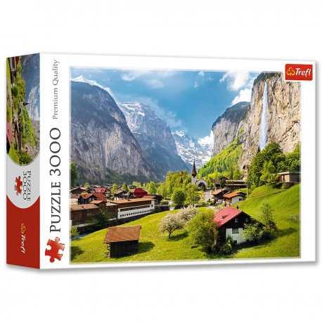 33076 TREFL PUZZLE 3000 EL. LAUTERBRUNNEN, SZWAJCARIA