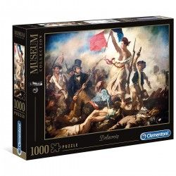 395491 CLEMENTONI PUZZLE 1000 el. LIBERTY WIADING THE PEOPLE LOUVRE