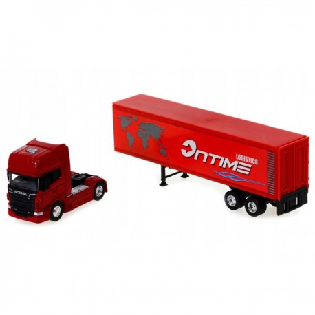 WELLY TRUCK SCANIA V8 R730 Z NACZEPĄ 1:64 580216