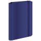 327017 TECZKA Z GUMKĄ A4 C. NIEBIESKA TWARDA OPRAWA