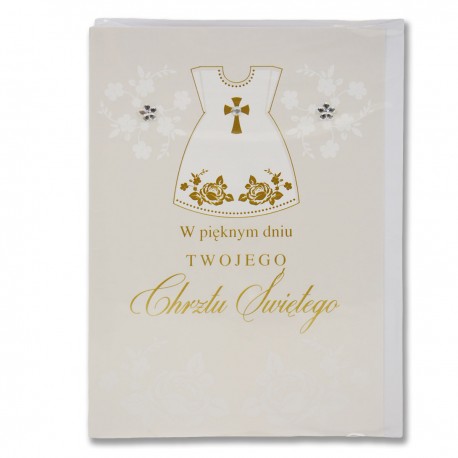 B6LUX KARTKA OKOLICZNOŚCIOWA + KOPERTA CHRZEST ŚWIĘTY MIX