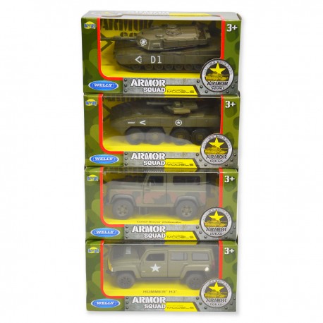 891909 WELLY POJAZD WOJSKOWY METALOWY