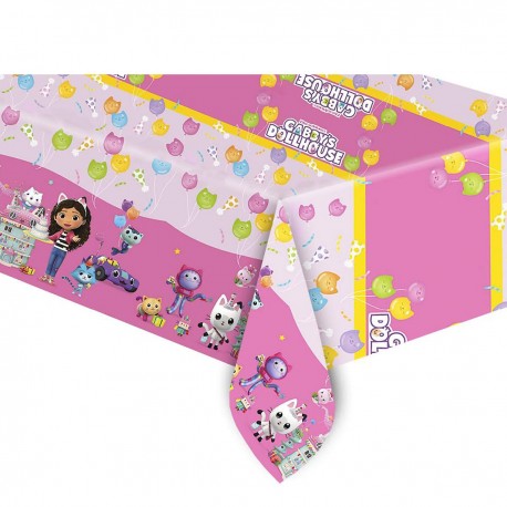 957585 OBRUS FOLIOWY KOCI DOMEK GABI 120x180 GODAN