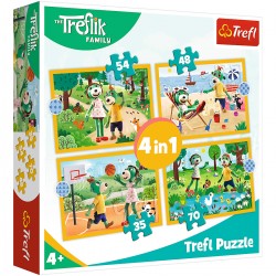 34623 TREFL PUZZLE 4w1 TREFLIKI NA WAKACJACH