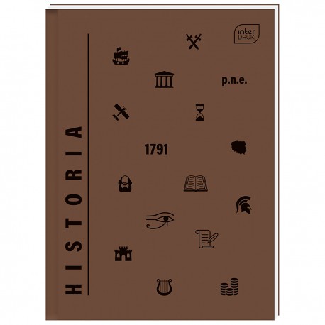 332424 BRULION ZESZYT W KRATKĘ A4 80 HISTORIA