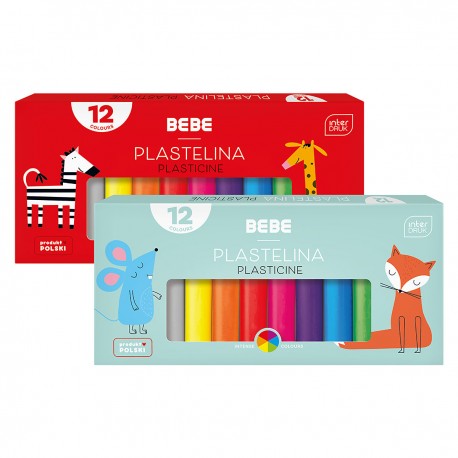 327260 BEBE PLASTELINA 12 KOLORÓW INTERDRUK